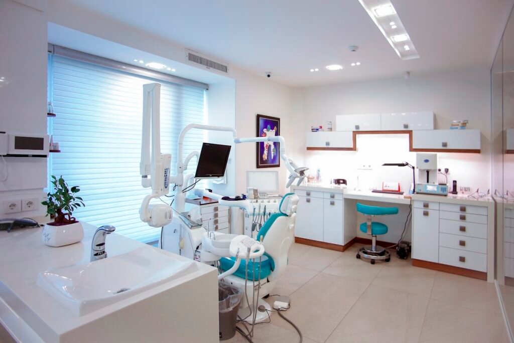 Modern medical spa interior with clean design and professional aesthetic treatment rooms