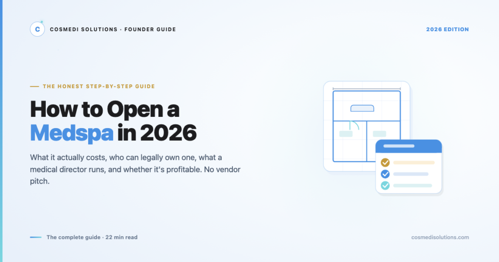 How to open a medspa in 2026 β floor-plan blueprint and startup checklist